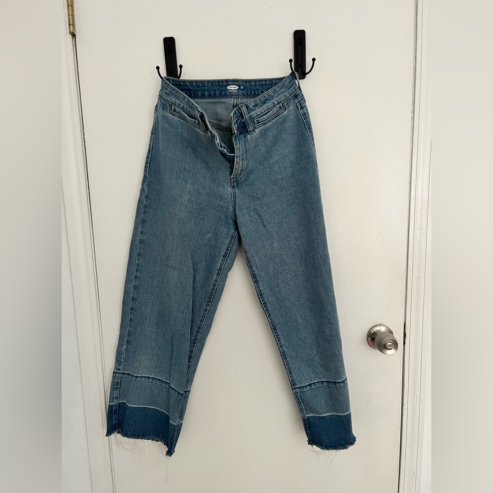 Old Navy Two Tone Culotte Jeans
